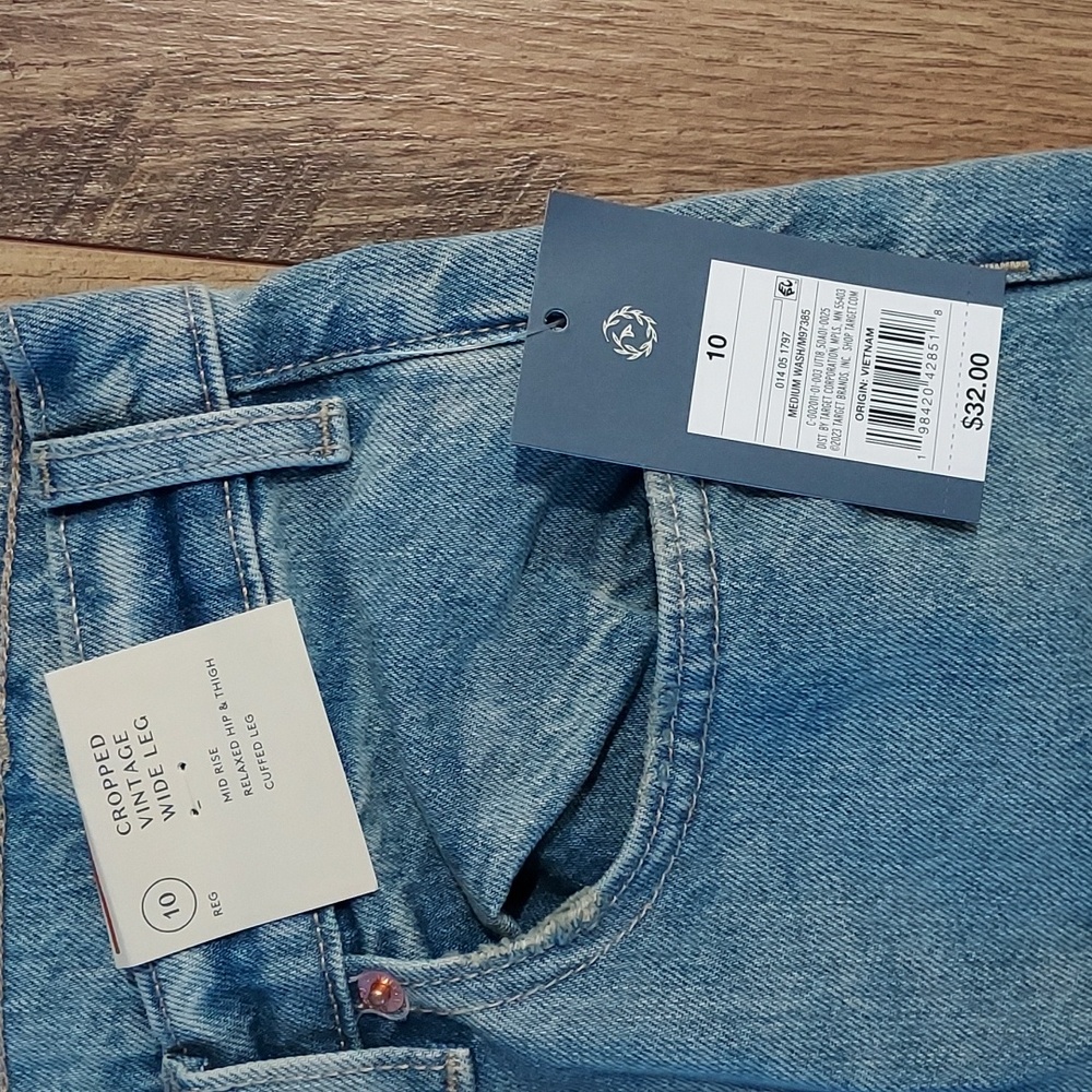 Universal Thread Cropped Vintage Wide Leg Jeans - Picture 2 of 6